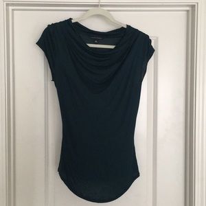 Short sleeve cowl neck top